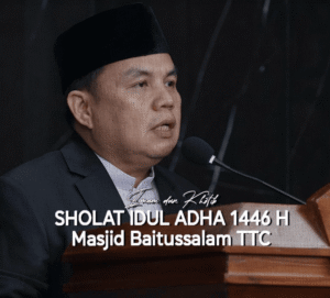 Ketua DPRD Kota Bogor Sampaikan Khutbah Idul Adha di Masjid Baitussalam TTC